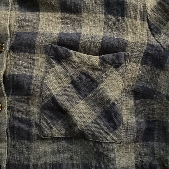 NWOT Tribal jeans blue plaid button up shirt size XL - Picture 4 of 9